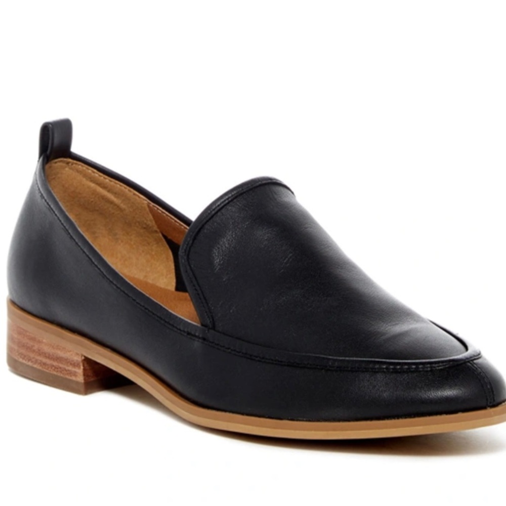 Susin black leather loafers
